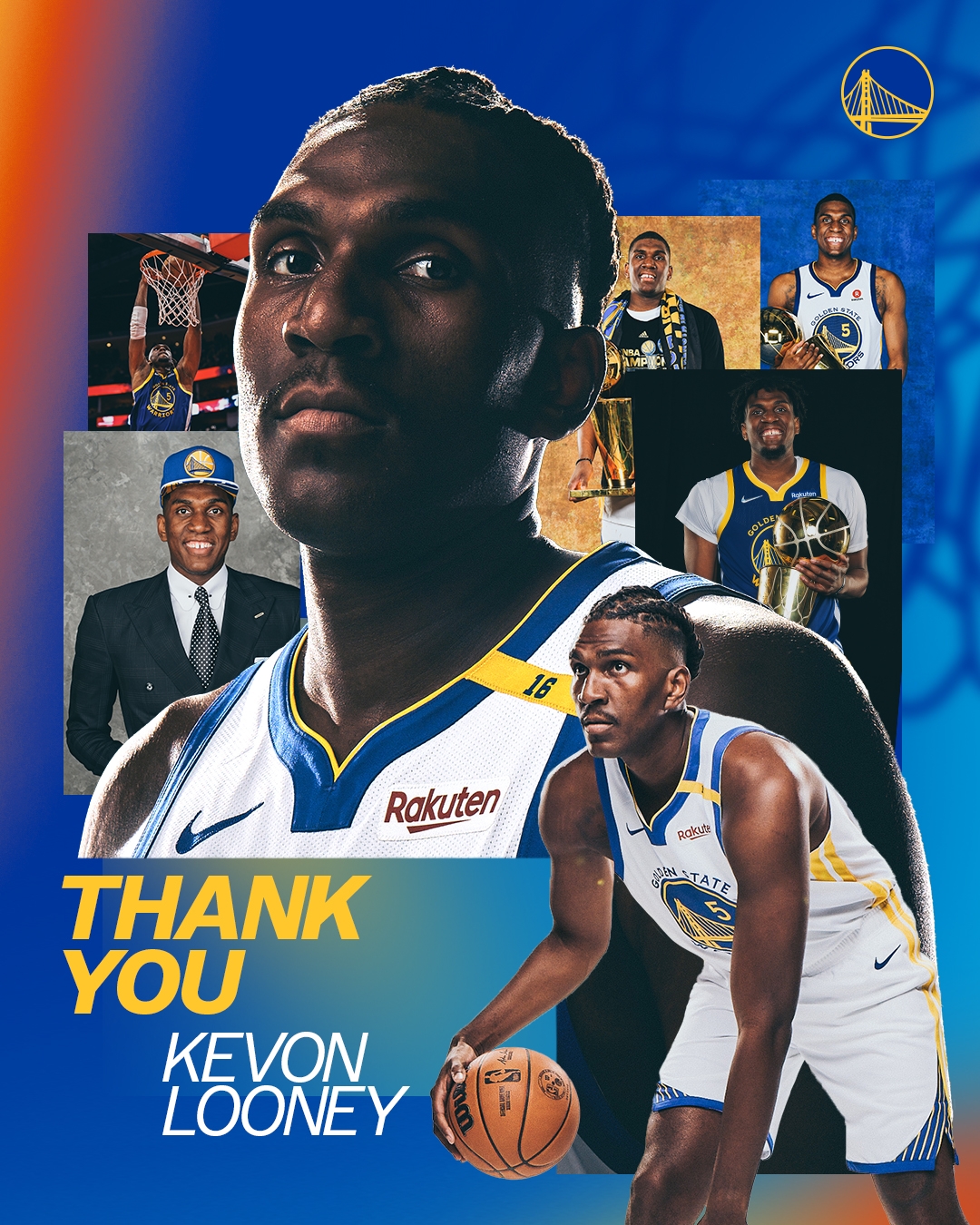 😭勇士官推告别卢尼：湾区的偶像 不可思议的10年时光 谢谢你